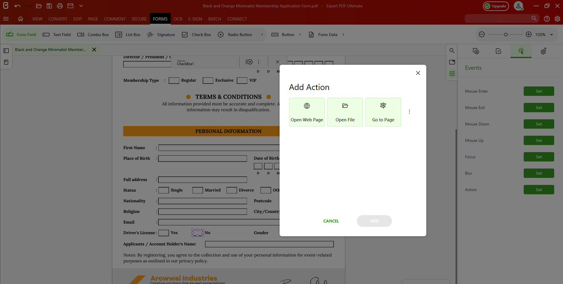 screenshot of Expert PDF